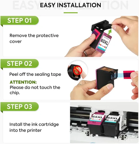 Miniatura 6 de 65XL Cartucho de tinta remanufacturado negro para impresora HP Ink 65 65XL para impresora DeskJet 3755 3752 3720 3722 3723 3758 2652 2655 2622 2624