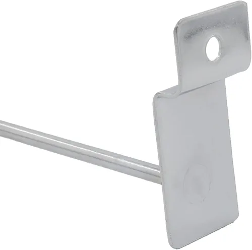 Miniatura 3 de Paquete de 6 ganchos Slatwall, ganchos resistentes para uso general, rejilla de metal de grado comercial, surtido de estanterías de almacenamiento