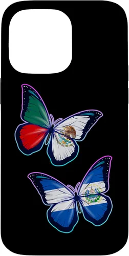 Miniatura 21 de El Salvador y México bicultural Roots - Carcasa para iPhone 17 (versión mariposa)