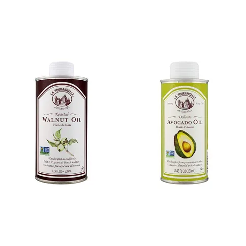 Miniatura 19 de La Tourangelle Aceite de semilla de uva de 25.4 onzas líquidas, totalmente natural, artesanal, ideal para cocinar y aceite de aguacate de 8.45 onzas