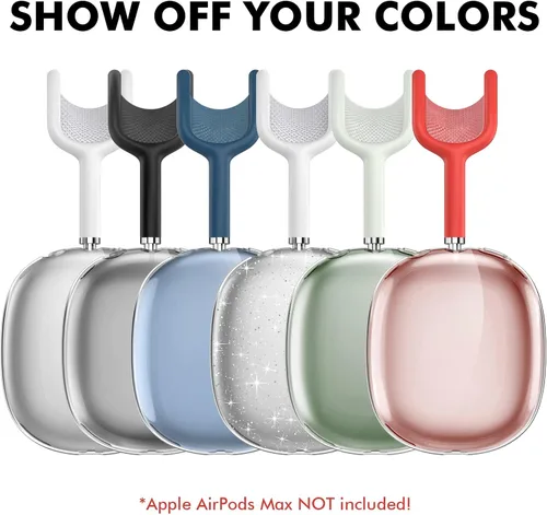 Miniatura 2 de NIUTRENDZ Funda Transparente para AirPods Max Funda Cubierta de TPU Suave Protectora Cubiertas para Auriculares Accesorios【Anti-Huellas Dactilares