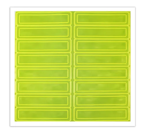 Miniatura 5 de Accuform NMC NMC - Adhesivos retroreflectantes para casco, tiras fluorescentes de 1 x 4 pulgadas, LHR104WT blanco brillante (paquete de 16)