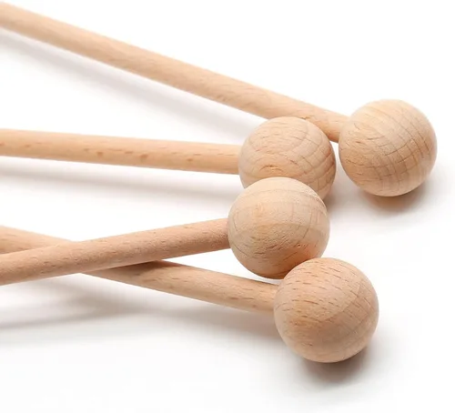 Palitos de percusión de madera de 8.7 pulgadas, palitos de xilófono, mazos de glockenspiel para xilófono, campanas de glockenspiel, campanas,