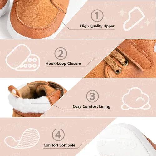 Miniatura 4 de KaKaKiKi - Tenis de lona para bebé, infante, niños, tenis con suela de goma antideslizante, tenis de caramelo caminantes, primerizos, precaminando