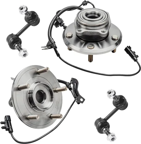 Miniatura 163 de Detroit Axle - Kit de nudillos de dirección delantera izquierda para Ford Edge Lincoln MKX 07-10, cojinete de rueda del lado del conductor, nudillo