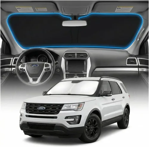Miniatura 122 de Cubierta para parabrisas para BMW X1 E84 – Ajuste personalizado X1 E84 Accesorios 2016-2024 2025 Parasol plegable protección UV y escudo térmico