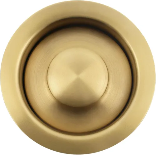 LQS Brida de eliminación de basura para fregadero de cocina y tapón para fregadero, ajuste de orificio de drenaje estándar de 3-1/2 pulgadas, color
