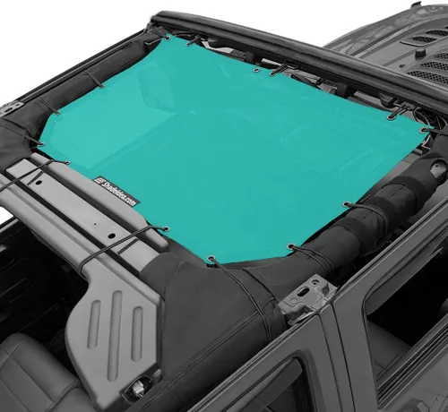Miniatura 74 de Shadeidea JK - Parasol superior compatible con Jeep Wrangler JKU, cubierta de techo de malla suave (2007-2018) - Bloqueador de ruido de viento UV