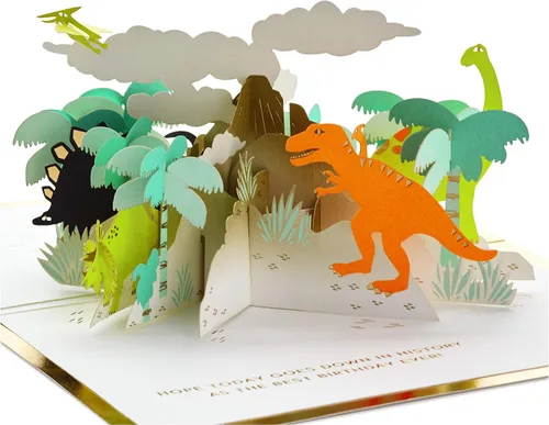 Miniatura 8 de Hallmark Tarjetas de dinosaurio para el día de San Valentín para niños con buzón desplegable para intercambio en el aula