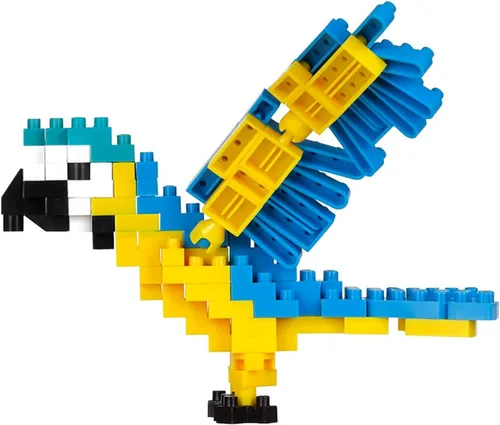 Miniatura 3 de nanoblock - Aves - Guacamayo azul y amarillo, serie Colección Kit de construcción