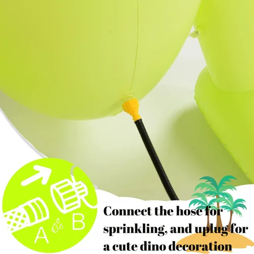 Miniatura 7 de Float Joy Rociador inflable de 5.5 pies, dinosaurio gigante T-REX, gran regalo para niños y adultos, juguete de agua para decoración de fiesta