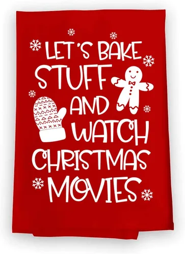 Miniatura 8 de Honey Dew Gifts, I Work Hard so My Dog Can Have a Better Christmas, Toalla de saco de harina de algodón, 27 x 27 pulgadas, divertidas toallas
