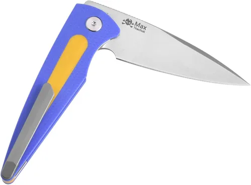 Miniatura 3 de SHIELDON Colibri - Cuchillo de bolsillo de acero de 2.91 pulgadas, hoja G10, mango de titanio, clip de bolsillo, cuchillo plegable con bloqueo