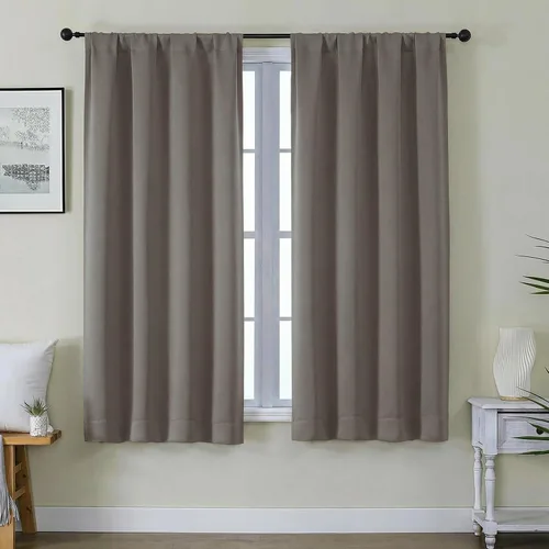 Miniatura 51 de Gwine Cortinas opacas para dormitorio, 54 pulgadas de largo, paneles de cortina de ventana con aislamiento térmico y reducción de ruido, cortinas