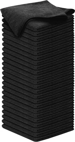 Miniatura 16 de USANOOKS Paño de limpieza de microfibra, 8 piezas de 12 x 11 pulgadas, alto rendimiento, 1200 lavados, toallas ultra absorbentes, tejido de suciedad