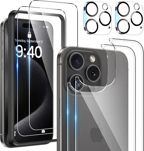 Miniatura 10 de Maxdara Protector de pantalla para iPhone 17 Pro Max (6.9 pulgadas), protector de pantalla trasera para iPhone 17 Pro Max y protector de pantalla