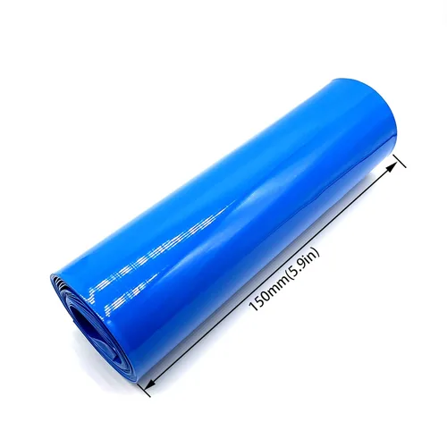 Miniatura 2 de Tubo de encogimiento por calor de PVC de 150 mm (5.9 pulgadas) de ancho para baterías 18650 21700 26650 de litio, paquete de batería DIY de 3 m