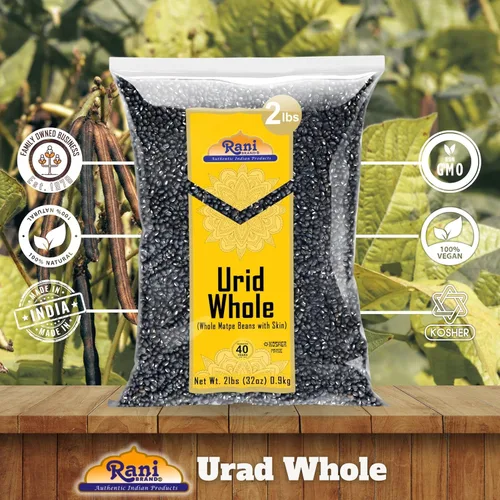 Miniatura 6 de Rani Urid/Urad Whole Black (frijoles mate con piel), lentejas indias de 32 onzas (2 libras) 32.03 oz ~ Todo natural, apto para gluten, sin OMG