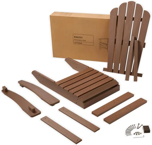 Miniatura 8 de Adirondack - Sillas resistentes a la intemperie, silla de hoguera para patio, sillas de exterior resistentes, sillas de césped, fácil montaje, 350