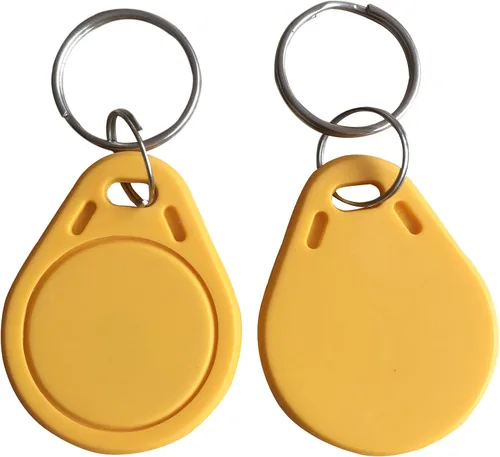 YARONGTECH RFID tags nfc 1K 13.56 MHz fob - Color amarillo (paquete de 10)