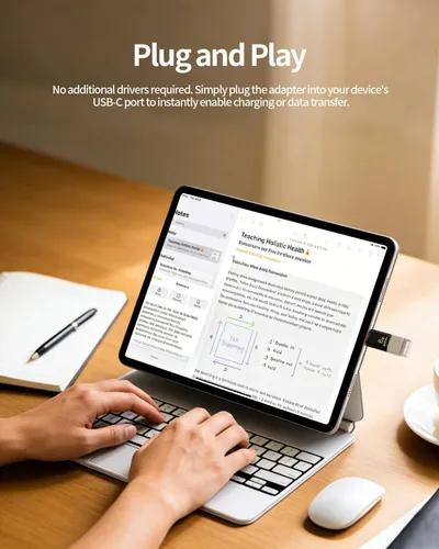 Miniatura 4 de BOMIE Adaptador USB C a USB, paquete de 10 unidades, 6A 120 W, carga rápida, transferencia de datos de 10 Gbps, USB C macho a USB 3.2 hembra OTG