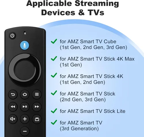 Miniatura 8 de Control remoto Firestick de repuesto compatible con Fire Smart TV Stick Lite/Stick 4K/Smart TV 3ª generación/cubo de TV