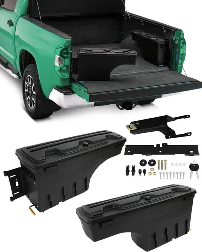 Miniatura 11 de SCITOO Cerradura y llaves caja de almacenamiento de caja de camión Tits para Ford para F-250 Super Duty para F-350 Super Duty 2017-2022 lado derecho