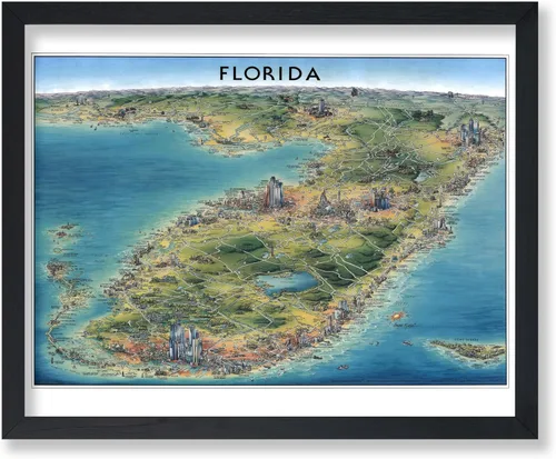 Miniatura 51 de Poster Master Póster retro de viaje con mapa monumental vintage de Florencia, arte italiano, gran regalo para hombres, mujeres, amantes