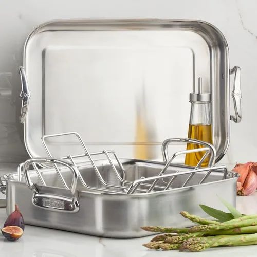 Miniatura 2 de Hestan Provisiones: tostador clásico revestido de 16.5" con estante de acero inoxidable