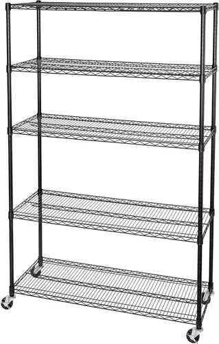Seville Classics - Unidad de almacenamiento de alambre de acero sólido ultraduradero NSF, organizador para garaje, almacén, oficina, restaurante,