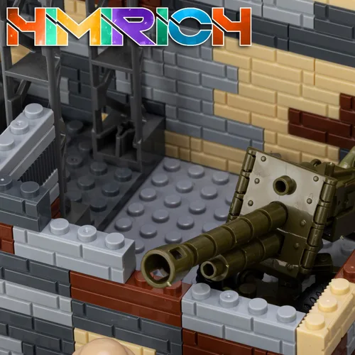 Miniatura 5 de Paquete de armas HIMIRICH, conjunto de bloques de construcción de juguetes militares, modelo para figuras de soldados, kit de equipo y accesorios
