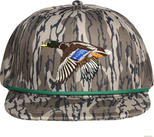Miniatura 7 de EDTREK Gorra Snapback de rendimiento para exteriores con ala plana - Bordado único de animales Naranja - Faisán