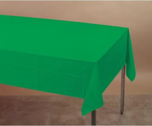 Miniatura 2 de Creative Converting Touch of Color - Mantel de papel para mesa de banquete, color verde esmeralda, 54 x 108 pulgadas (40.5 pies cuadrados)