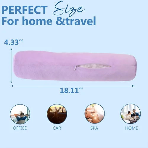 Miniatura 6 de Health - Almohada cervical para el cuello, cómodas y altamente resistentes, almohadas de cuello redondo para dormir, almohada de gran