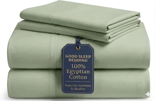 Miniatura 12 de Good Sleep Bedding Juego de sábanas divididas tamaño King para cama ajustable, sábanas de lujo, algodón egipcio, juego de sábanas de 5 piezas