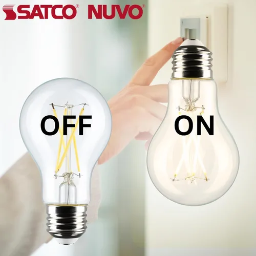 Miniatura 2 de Satco S12463 - Bombillas LED de 8 W, 120 V, 3000 K, color blanco suave, 800 lúmenes, regulables, 2 paquetes de 4 (8 bombillas en total)