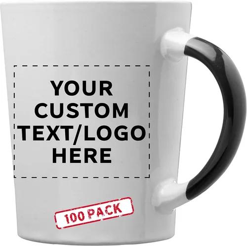 Miniatura 23 de Albany - Juego de 50 tazas de café con leche de cerámica personalizadas, 13 onzas, paquete personalizado a granel, perfectas para café, té, expreso