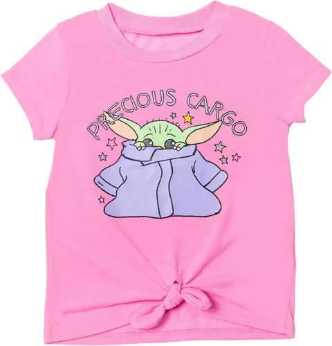 Miniatura 2 de STAR WARS The Child - Conjunto de 3 piezas con camiseta gráfica y coletero para niñas pequeñas