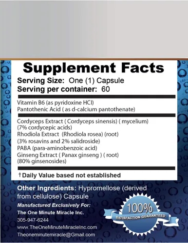 Miniatura 3 de Miracle Adrenal Essence Doctor's Choice - Suplemento adratogénico de hierbas y vitaminas