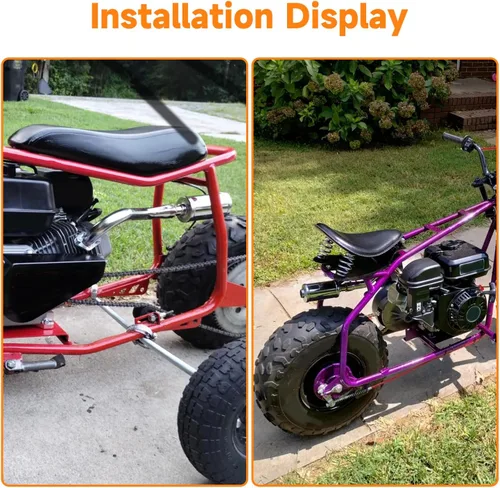 Miniatura 3 de FVRITO - Tubo de escape de 212 cc con silenciador para go kart Predator 212 de 196 cc, motor no hemi Coleman Powersports KT196 Trailmaster XRX XRS