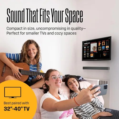 Miniatura 6 de Barra de Sonido Westinghouse para Smart TV, Barra de Sonido Compacta 2.0 con Dolby Atmos y Digital Plus, Sistema de Sonido Surround 120W para TV