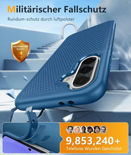 Miniatura 729 de FNTCASE Funda para iPhone 17 Pro: Fundas delgadas translúcidas de color azul claro compatibles con MagSafe, protección completa de la cámara