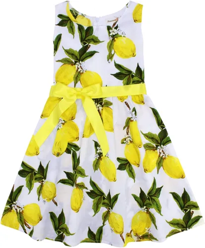 Miniatura 86 de Vestido de verano para niña, de algodón, con diseño floral