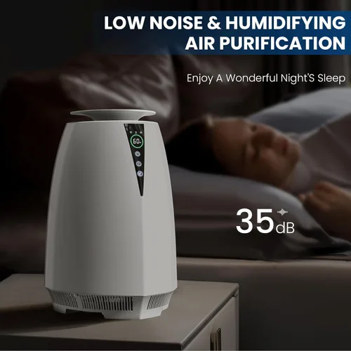 Miniatura 4 de Humidificadores para habitación grande, 5 L, humidificador sin niebla para plantas de bebé, purificadores de aire de llenado superior silencioso