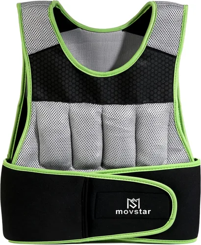 Chaleco con peso ajustable para mujeres y hombres con diseño reflectante de 10 libras, chaleco de entrenamiento de 20 libras para entrenamiento de
