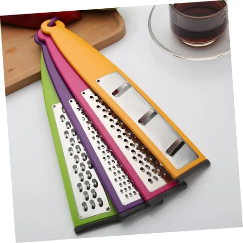 Miniatura 6 de SHOWERORO Rallador de acero inoxidable multifuncional para cortar verduras con mango antideslizante para patatas, zanahorias, ajo, utensilios