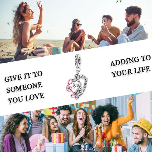 Miniatura 94 de LNQOBU Happy Life - Colgante para pulseras de abalorios, plata de ley 925 para mujer (con un espaciador de cuentas)