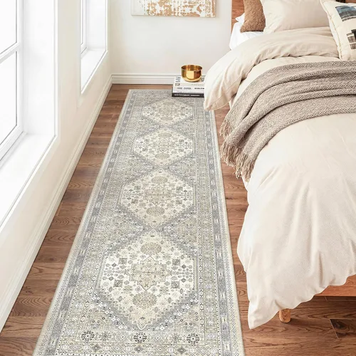 Miniatura 4 de zesthome Alfombra antideslizante para pasillos - Alfombra de pasillo 2x8 para dormitorio, alfombra lavable con respaldo de goma, alfombra suave
