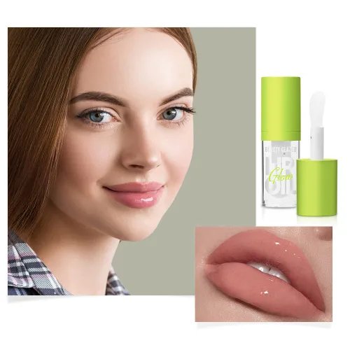 Miniatura 9 de Aceite de labios hidratante, hidratante para el cuidado de los labios, brillo labial brillante vegano para labios secos (101, tamaño estándar)