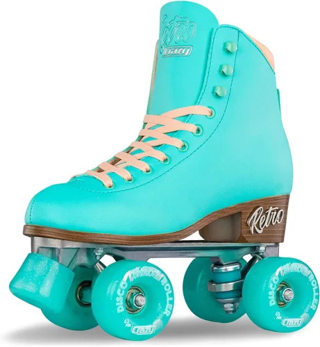 Miniatura 10 de Crazy Skates Retro Roller Skates Adjustable or Fixed Sizes Classic Quad Skates for Men, Women and Girls Rosa (ajustable)